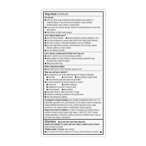 GoodSense Dual Action Acetaminophen and Ibuprofen (NSAID) Tablets, 250 mg/125 mg, Back Pain, 144 Count GoodSense uk supplements