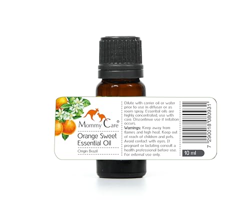 mommy care Sweet Orange Essential Oil for Aromatherapy 0.338 fl oz Brazil Origin MOMMY CARE uk supplements