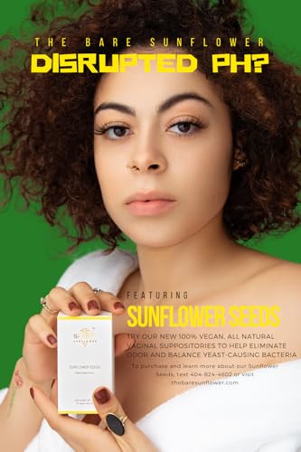 Sunflower Seeds - Vegan Vaginal Suppositories The Bare Sunflower uk supplements