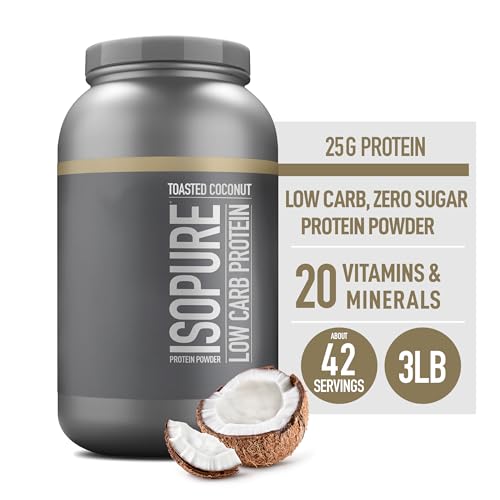 Isopure Protein Powder, Low Carb Whey Isolate with Vitamin C & Zinc for Immune Support Isopure uk supplements