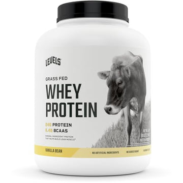 Levels Grass Fed 100% Whey Protein, No Hormones, Vanilla Bean, 5LB Levels Nutrition uk supplements
