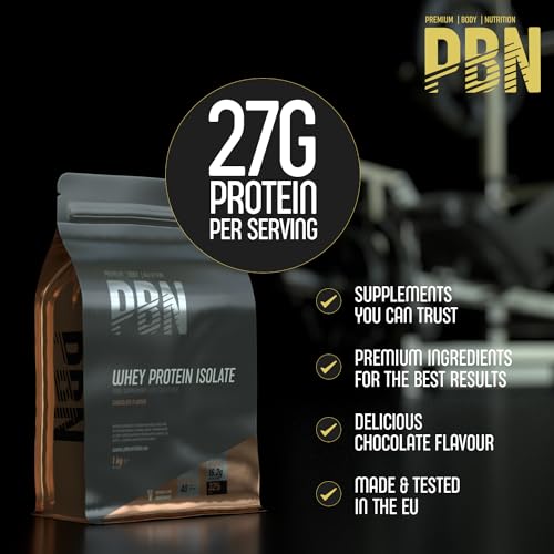 PBN - Premium Body Nutrition - Whey-ISOLATE Protein Powder, 1kg, Chocolate - 33 Servings Premium Body Nutrition uk supplements