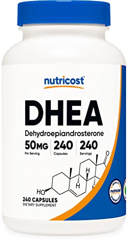 Nutricost DHEA 50mg, 240 Capsules - Gluten Free, Soy Free, Non-GMO, Supplement Nutricost uk supplements