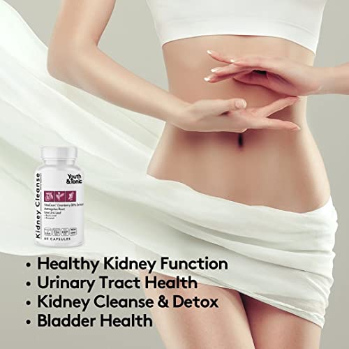 Youth & Tonic Kidney Cleanse Detox for Residual Metabolic Waste & Excess Body Water Youth & Tonic uk supplements