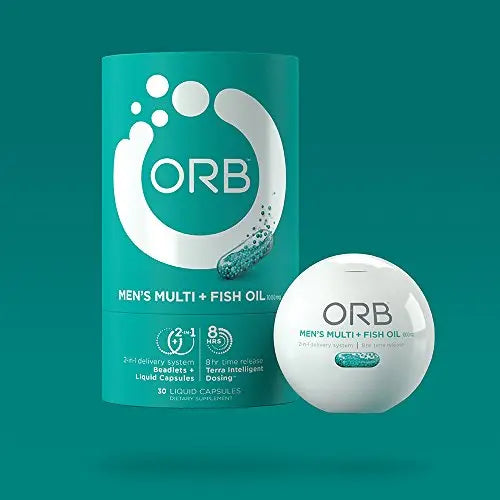ORB Men’S MULTIVITAMIN + Fish Oil – A Complete Multi + Fish Oil |Heart Health Support, Antioxidant Support, Supports a Positive Mood Orb Wellness uk supplements