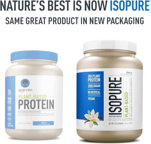 Isopure Vanilla Vegan Protein Powder, with Monk Fruit Sweetener & Amino Acids, Post Work Isopure uk supplements
