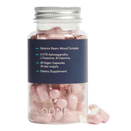 LOONI Balance Beam Mood Complex Supplement | PMS Relief with Ashwagandha, Vitamin B12 L·OONI uk supplements