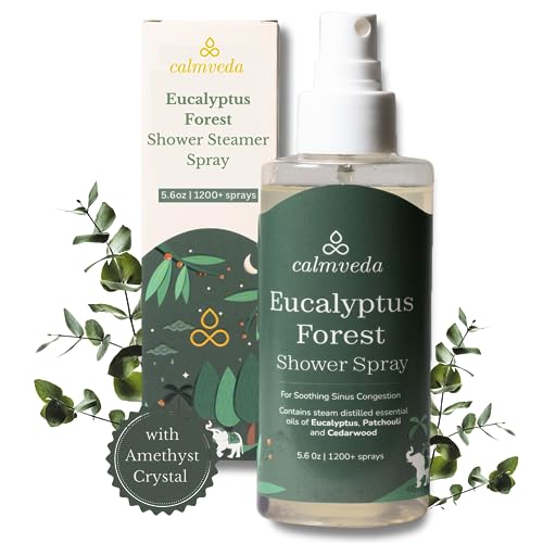 Eucalyptus Shower Spray Spa Feel - Escape to Serene Eucalyptus Forest (1200+ Sprays) Calmveda uk supplements
