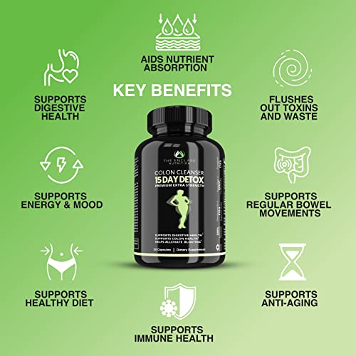 Colon Cleanse Fast-Acting Colon Cleanser Detox; Healthy Bowel Movement THE ENCLARE NUTRITION uk supplements