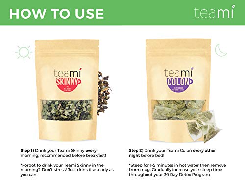 Teami® 30-Day Detox Tea Pack: All-Natural Teatox Kit with Teami Skinny & Teami Colon Teami uk supplements