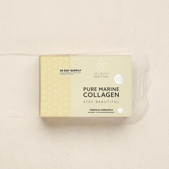 Plent Pure Marine Collagen Tropical Pineapple - Stay Beautiful - 5G Collagen Peptides Daily Plent uk supplements