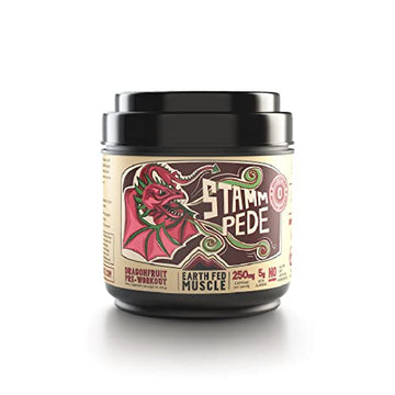 Earth Fed Muscle Stammpede DragoFruit Punch Pre Workout, 30 Servings, Boost Energy Earth Fed Muscle uk supplements