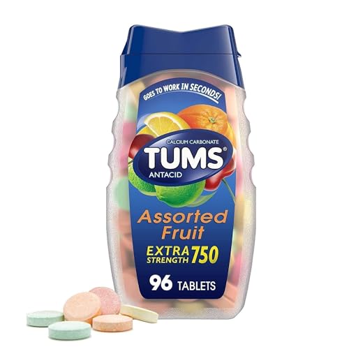 TUMS Antacid Chewable Tablets, Extra Strength for Heartburn Relief, Assorted Fruit TUMS uk supplements