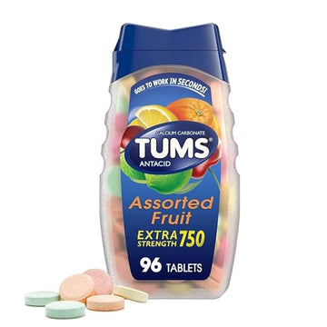TUMS Antacid Chewable Tablets, Extra Strength for Heartburn Relief, Assorted Fruit TUMS uk supplements