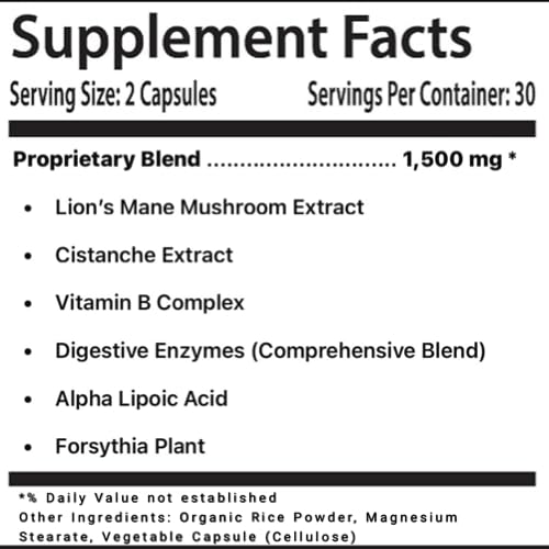 LL Supplement MindBoost Nootropic Brain & Focus Supplement – Lion’s Mane, B Vitamins & Alpha Lipoic Acid – Pharmacist Formulated – Gold Cap Edition – 60 Capsules L & L Supplement uk supplements