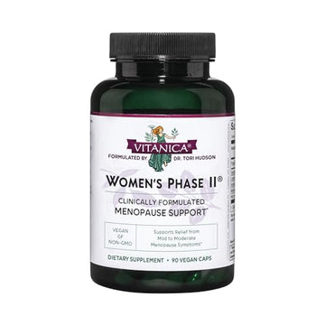 Vitanica Women's Phase II, Menopause Support, Vegan, 90 Capsules Vitanica uk supplements