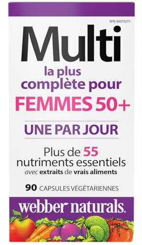 Webber Naturals Women's 50+ Most Complete Multi, 90 Vegetarian Capsules Webber Naturals uk supplements