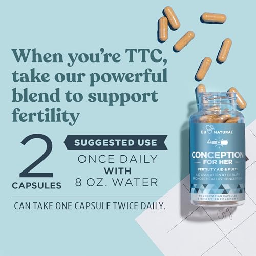 Conception Fertility Supplements for Women – Prenatal Vitamins – Promote Hormone Balance Eu Natural uk supplements
