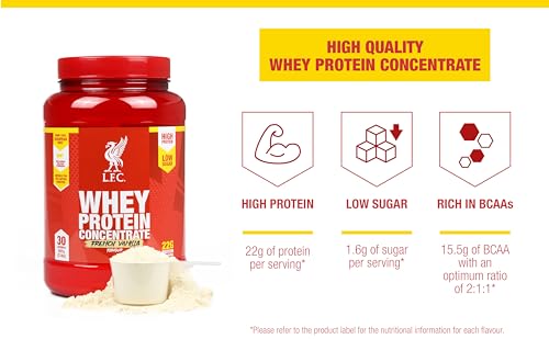 LFC Whey Protein Powder Cookies & Cream Flavour 908g 15.5g naturally-occurring BCAAs Vector Consumer uk supplements