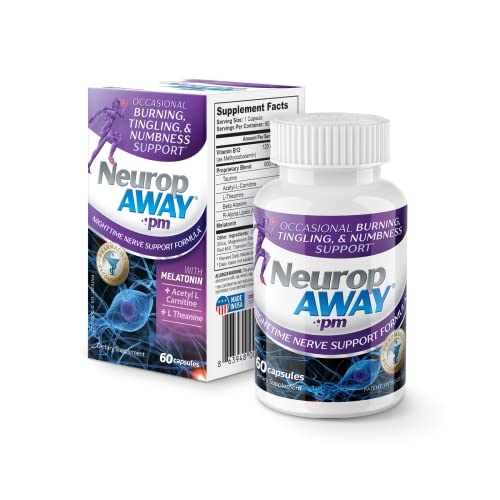 NeuropAWAY Nerve Support PM | 60 Capsules NeuropAWAY uk supplements