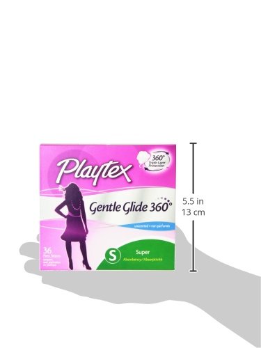 Playtex Simply Gentle Glide Unscented Tampons, Super Absorbency, 36 Count (Pack of 1) PLAYTEX uk supplements