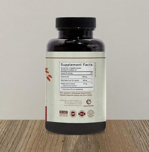 Berberine HCL 1500mg for Weight Management | Botanical Keto Inducing Berberine Supplement Nobi Nutrition uk supplements