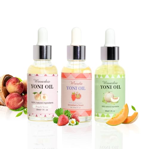 Yoni Oil for Women Set Of 3, 100% Natural Feminine Oil Intimate Deodorant for Women, Eliminates Odor Wovarkie uk supplements