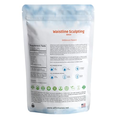 AffirmaTea Natural Detox Tea Blend - Laxative Free, Oolong Green Tea & Cinnamon AffirmaTea uk supplements