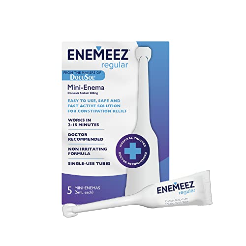 Docusol Docusate Sodium Mini Enema ml, Clear, 0.84 Fl Oz Enemeez uk supplements