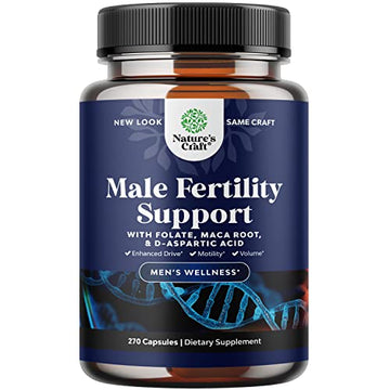 Prenatal Multivitamin Male Fertility Supplement - Mens Fertility Supplement with L-Arginine D-Aspartic Acid and Maca Root Prenatal Vitamins for Enhanced Motility Volume Potency and Fertility Support Natures Craft uk supplements