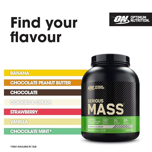 Optimum Nutrition Serious Mass Protein Powder High Calorie Weight Gainer Optimum Nutrition uk supplements