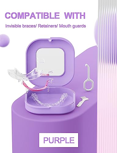 HEMILAB® Retainer Case, Slim Aligner Case with Vent Holes, Compatible with Invisalign HEMILAB uk supplements