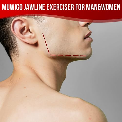 Jawline Exerciser for man&women, Jaw Exerciser, 3 Resistance Levels(6 pcs) Silicone Jawline MUWIGO uk supplements