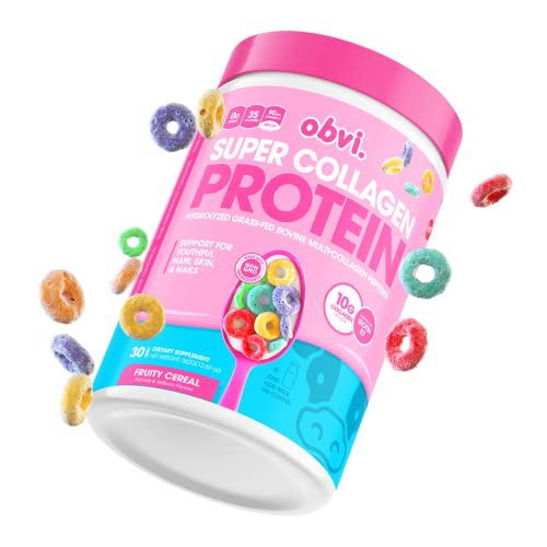 Obvi Collagen Peptides, Protein Powder, Keto, Gluten and Dairy Free, Hydrolyzed Grass Obvi uk supplements