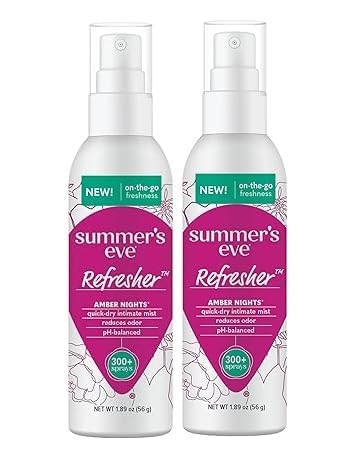Summer's Eve Refresher Mist, Feminine Spray Reduces Odor, Amber Nights, Body Spray for Women Summer's Eve uk supplements