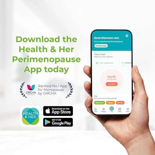 Health & Her Menopause Supplements for Women - Multi-Nutrient Support, Menopause Vitamins for Energy, Bones, Muscles, Skin & Hair, Vegan, Gluten-Free, Non GMO (60ct - 1 Month) Health and Her uk supplements