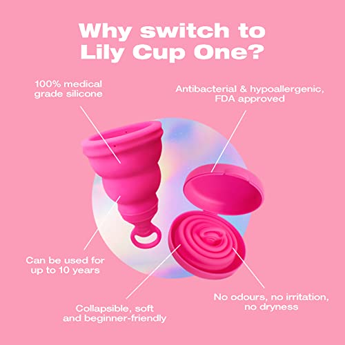 Intimina Lily Cup One - Collapsible Disposable Menstrual Cups for Beginners, Small Menstrual Cup INTIMINA uk supplements