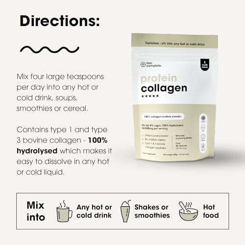 Feel Complete - High Protein Collagen - Premium Type 1 & 3 Hydrolysed Bovine Collagen Feel Complete uk supplements