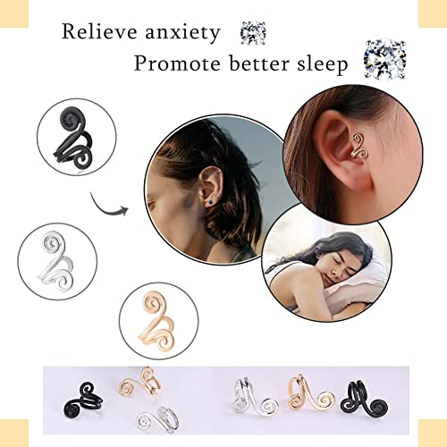 Ronglry Acupressure Slimming Earrings Therapy Weight Loss Earrings for Women Men Ronglry uk supplements