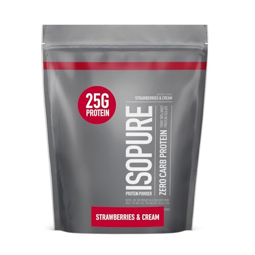 Isopure Protein Powder, Zero Carb Whey Isolate, Gluten Free, Lactose Free, 25g Protein Isopure uk supplements