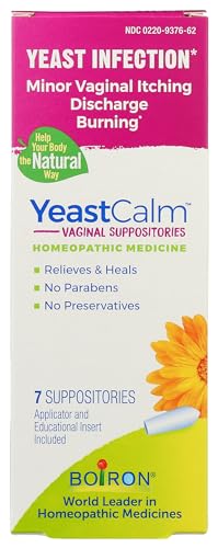 Boiron YeastCalm Homeopathic Suppositories for Yeast Infections, Burning, Discharge Boiron uk supplements