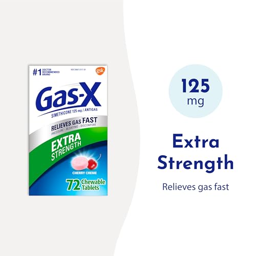 Gas-X Extra Strength Chewable Gas Relief Tablets with Simethicone 125 mg Gas-X uk supplements