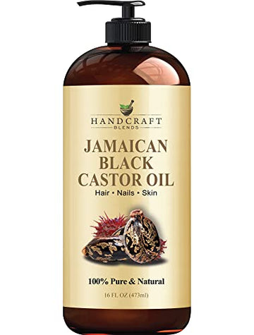 Handcraft Blends Jamaican Black Castor Oil for Hair Growth, Eyelashes and Eyebrows Handcraft Blends uk supplements