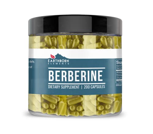 Earthborn Elements Berberine 200 Capsules, Pure & Undiluted, No Additives Earthborn Elements uk supplements