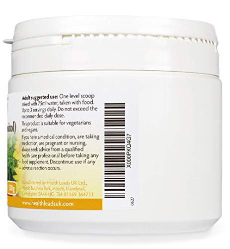 Inositol (Myo-Inositol) Powder 300g, Also Called Vitamin B8, High Absorption, Vegan Health Leads ...Working With Nature uk supplements