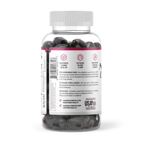Snap Supplements Nitric Oxide Beet Root Gummies - Support Healthy Blood Circulation Snap Supplements uk supplements