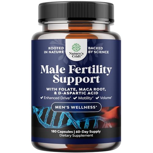 Prenatal Multivitamin Male Fertility Supplement 180ct - Mens Fertility Supplement Natures Craft uk supplements