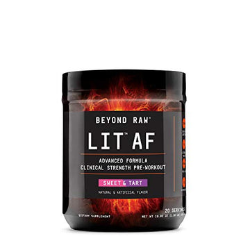 BEYOND RAW LIT AF | Advanced Formula Clinical Strength Pre-Workout Powder | Contains BEYOND RAW uk supplements