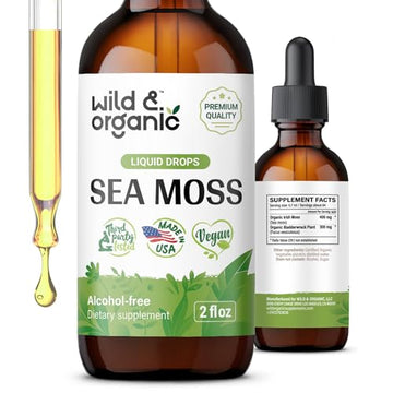 Sea Moss - Organic Sea Moss Liquid Drops - Irish Sea Moss Supplement - Seamoss Wild & Organic uk supplements