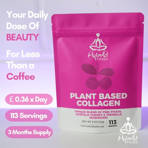 HYBRID HERBS – Plant Based Collagen Powder - Anti Aging Supplement for Skin, Wrinkles Hybrid Herbs uk supplements